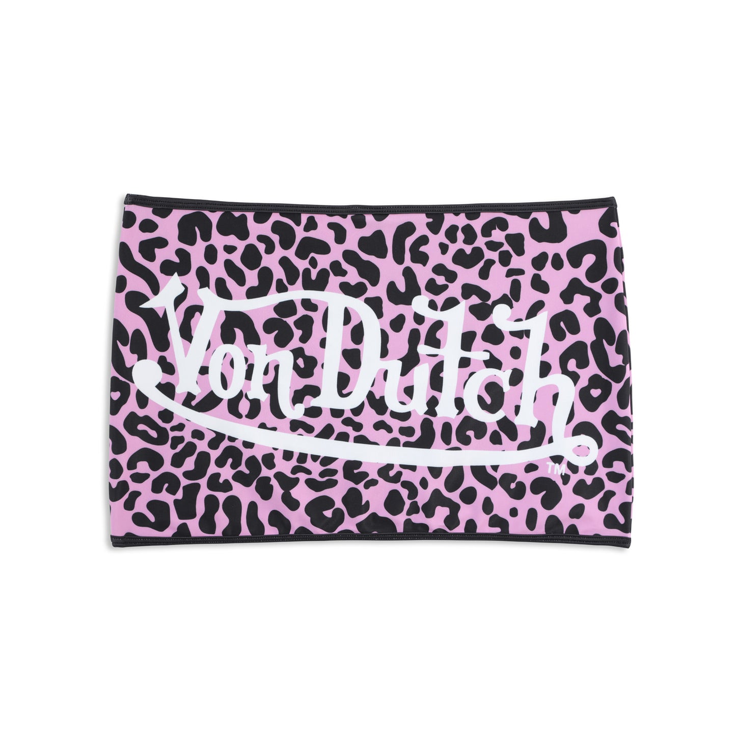 TWO TONE SWIM SKIRT -  PINK CHEETAH