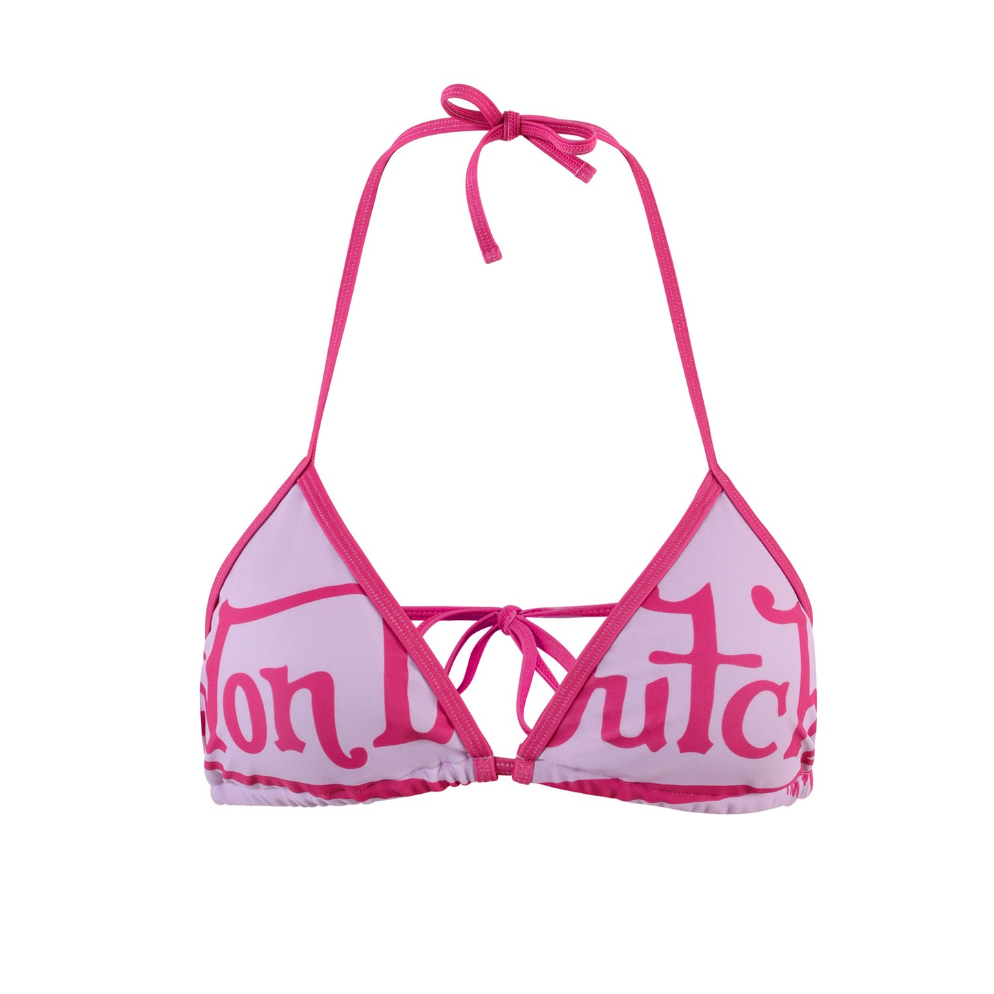 TWO TONE BIKINI TOP - PINK