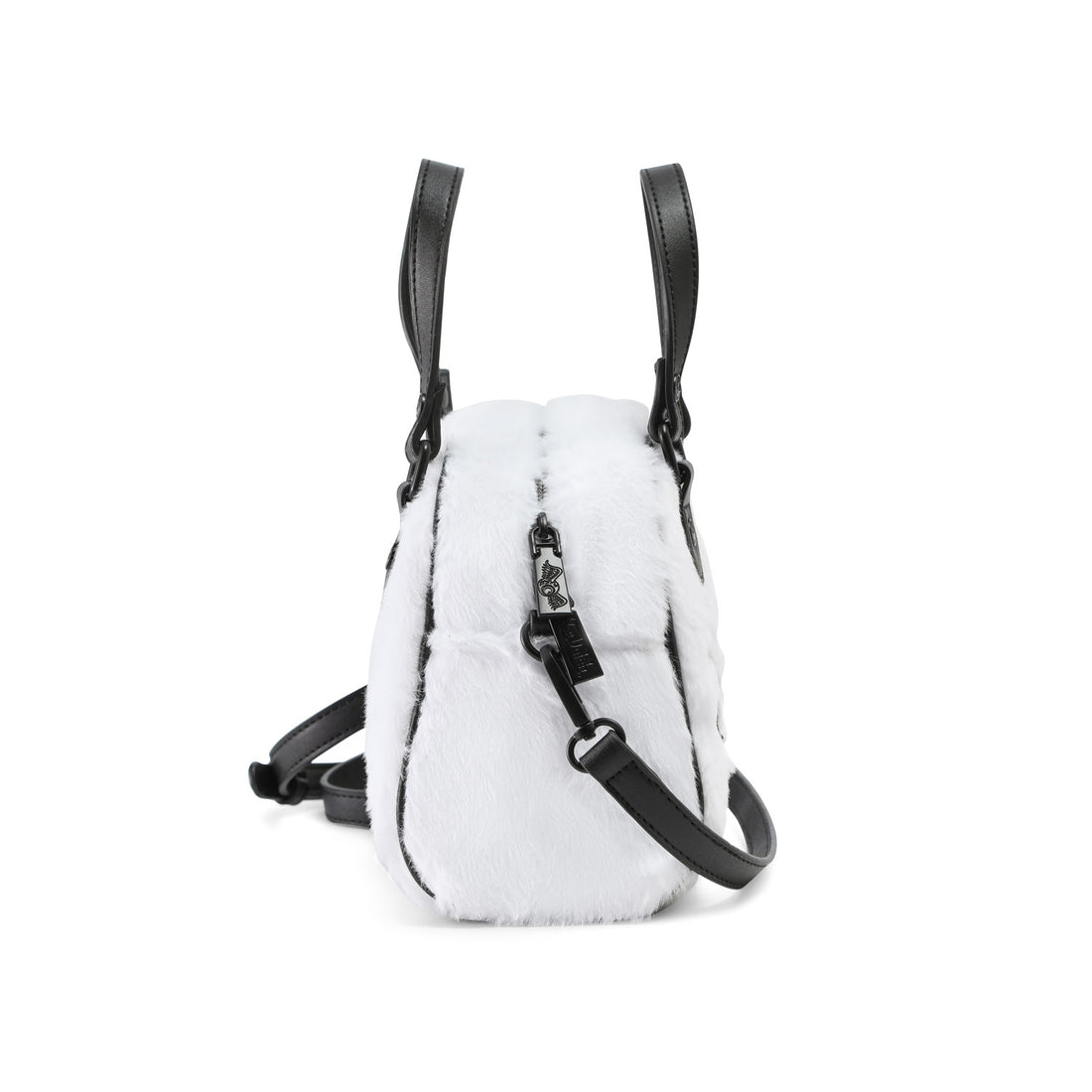 White and Black Furry Bowling Bag — image 7