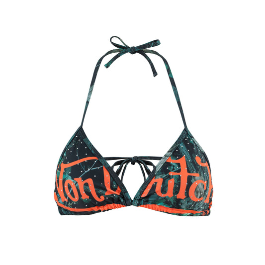 TWO TONE BIKINI TOP - TREE CAMO