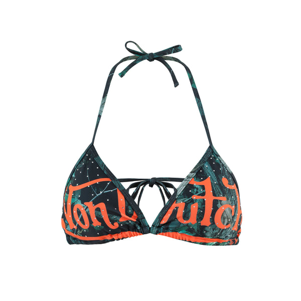 TWO TONE BIKINI TOP - TREE CAMO