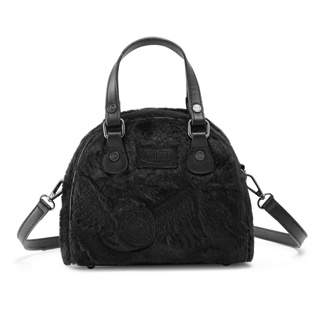 All Black Furry Bowling Bag
