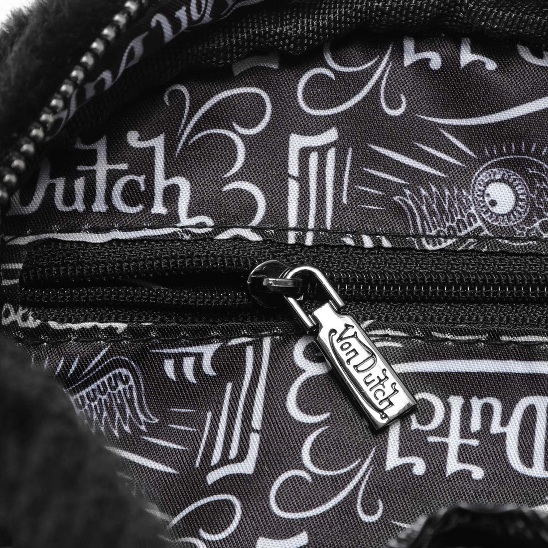 All Black Furry Bowling Bag