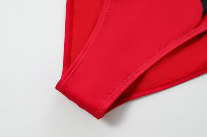Women's One Piece Suit - Red & Black