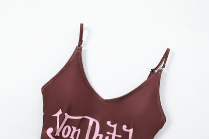 Women's One Piece Suit - Brown