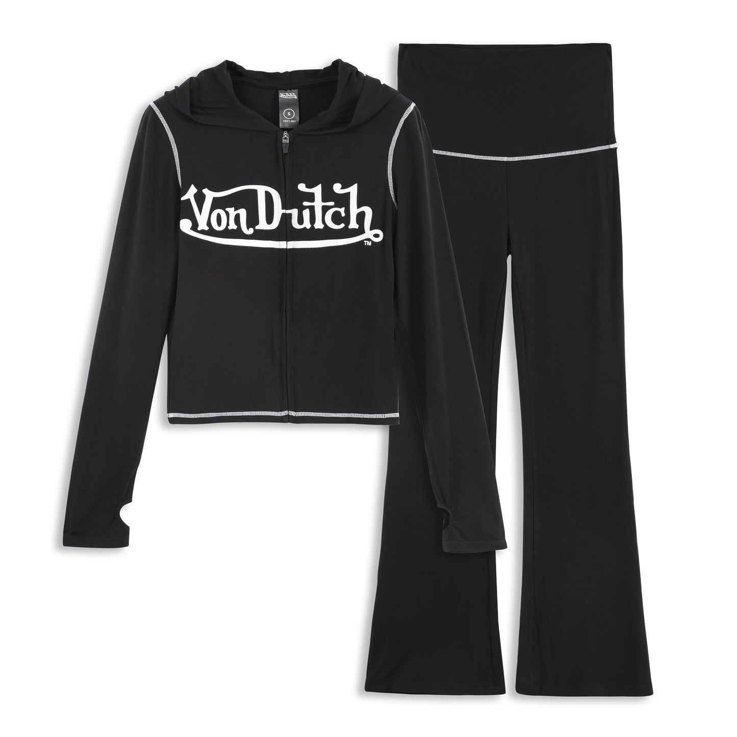 VON DUTCH ROXY TOP - BLACK