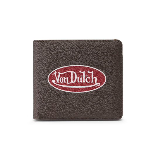Classic Logo Bi-fold Wallet - Brown