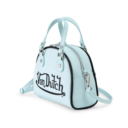 Light Blue & Black Two-Tone Bowling Bag