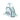 Von Dutch Light Blue and Black Two-Tone Bowling Bag