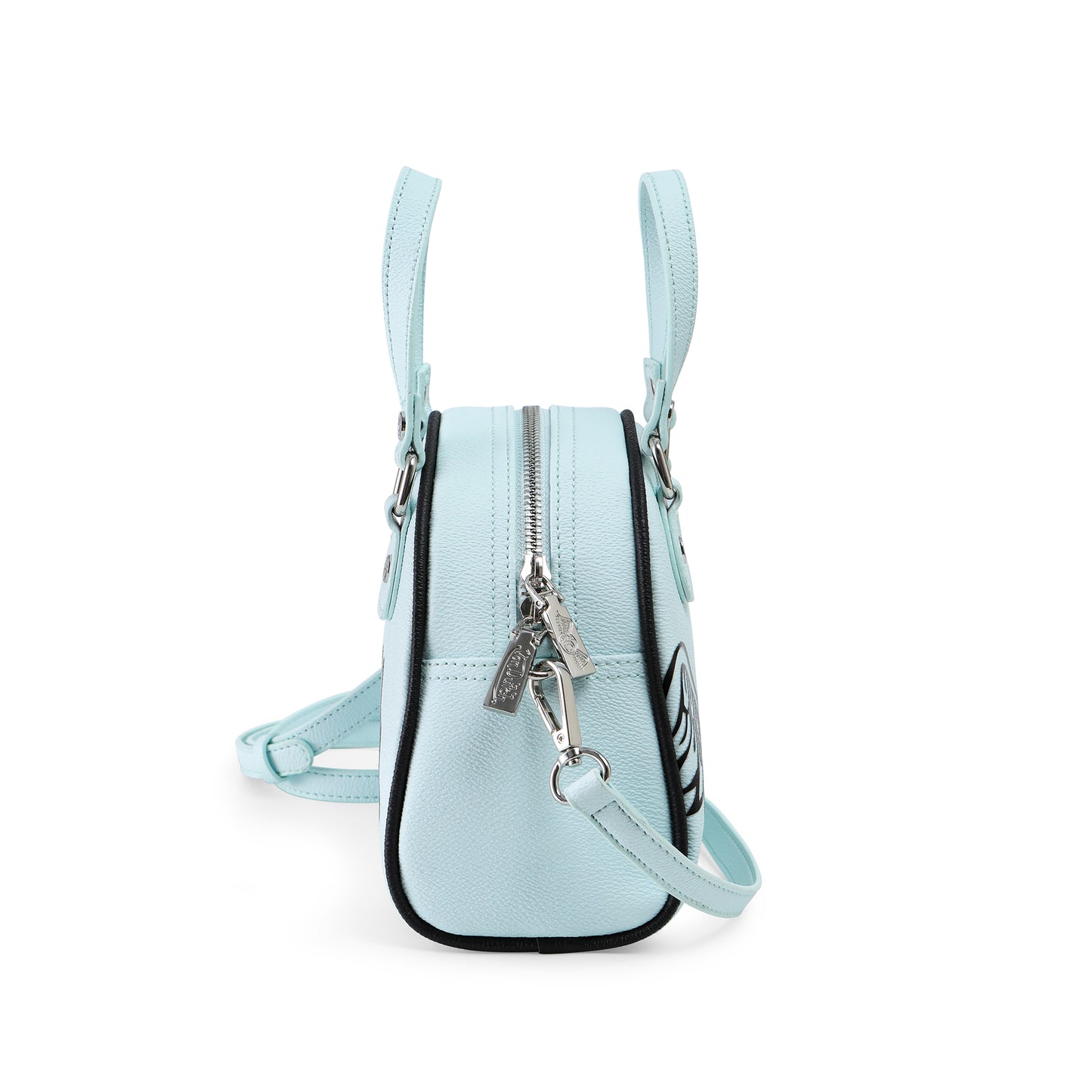 Light Blue & Black Two-Tone Bowling Bag