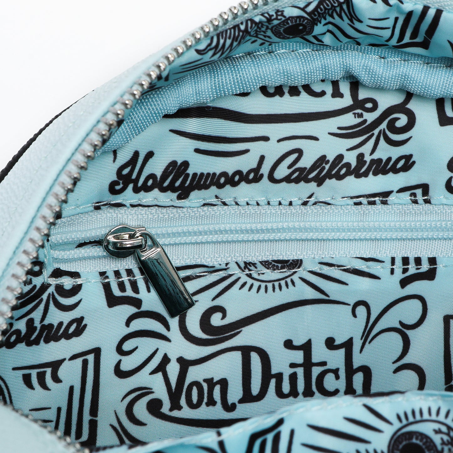 Light Blue & Black Two-Tone Bowling Bag