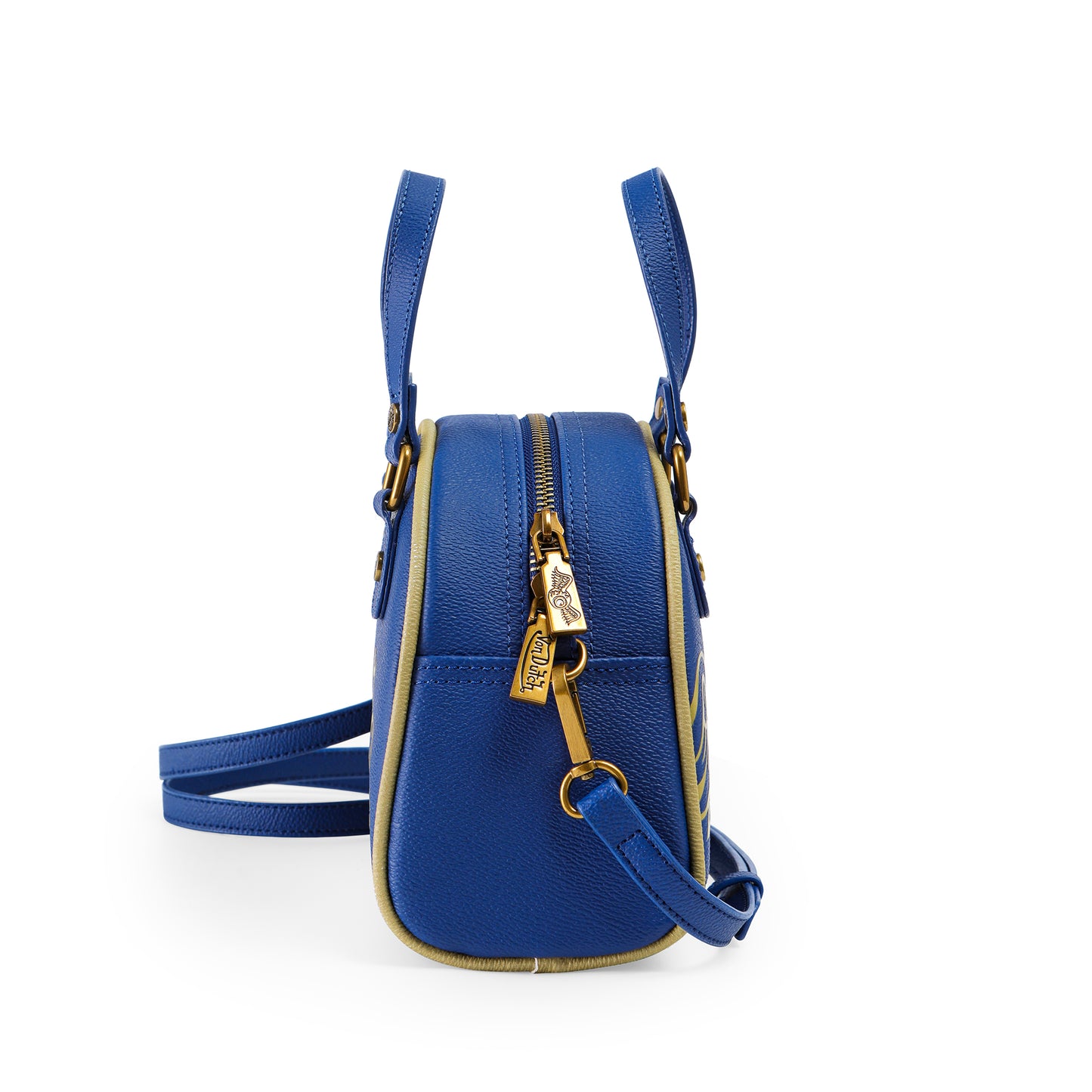 Navy Blue & Gold Two-Tone Bowling Bag