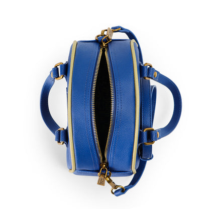 Navy Blue & Gold Two-Tone Bowling Bag