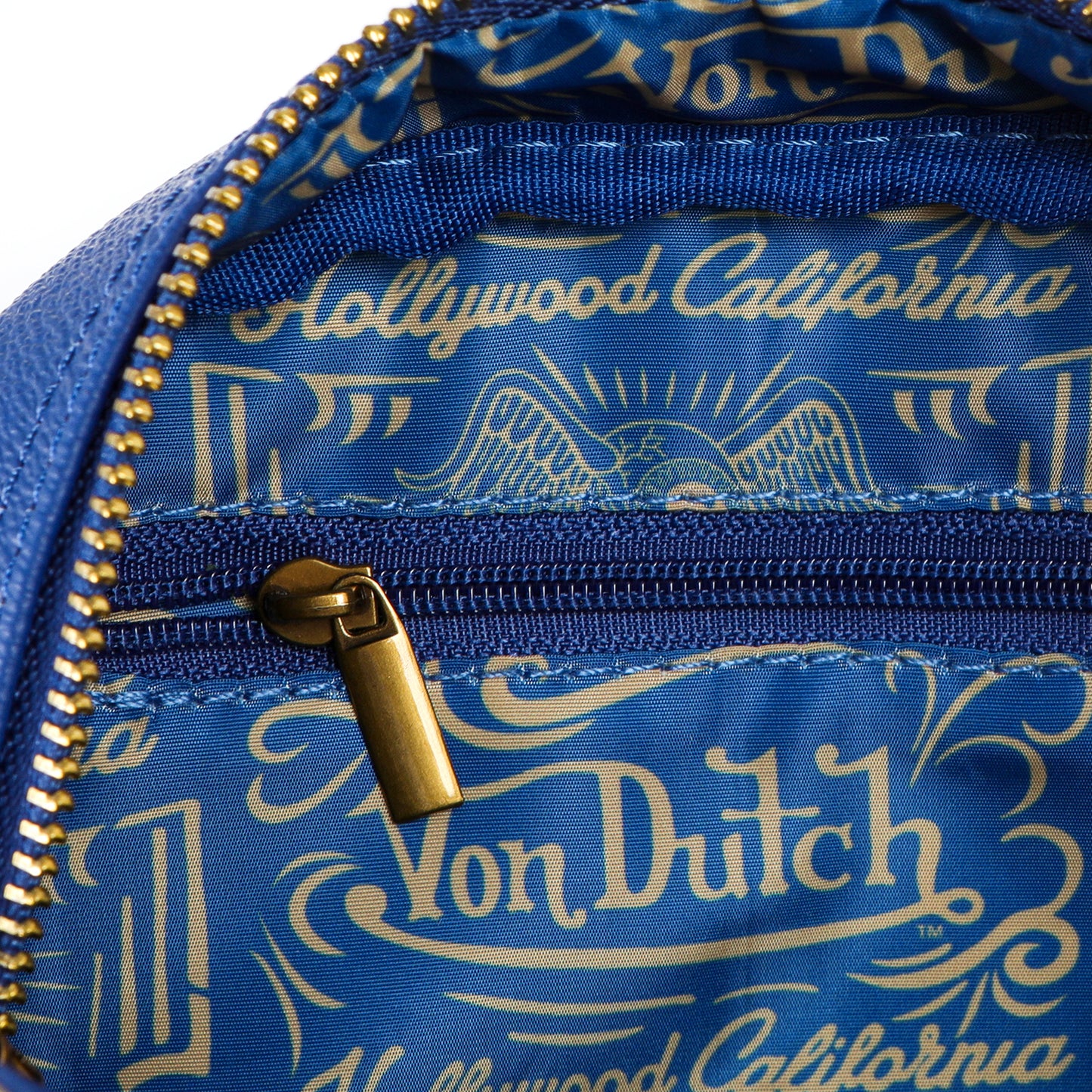 Navy Blue & Gold Two-Tone Bowling Bag