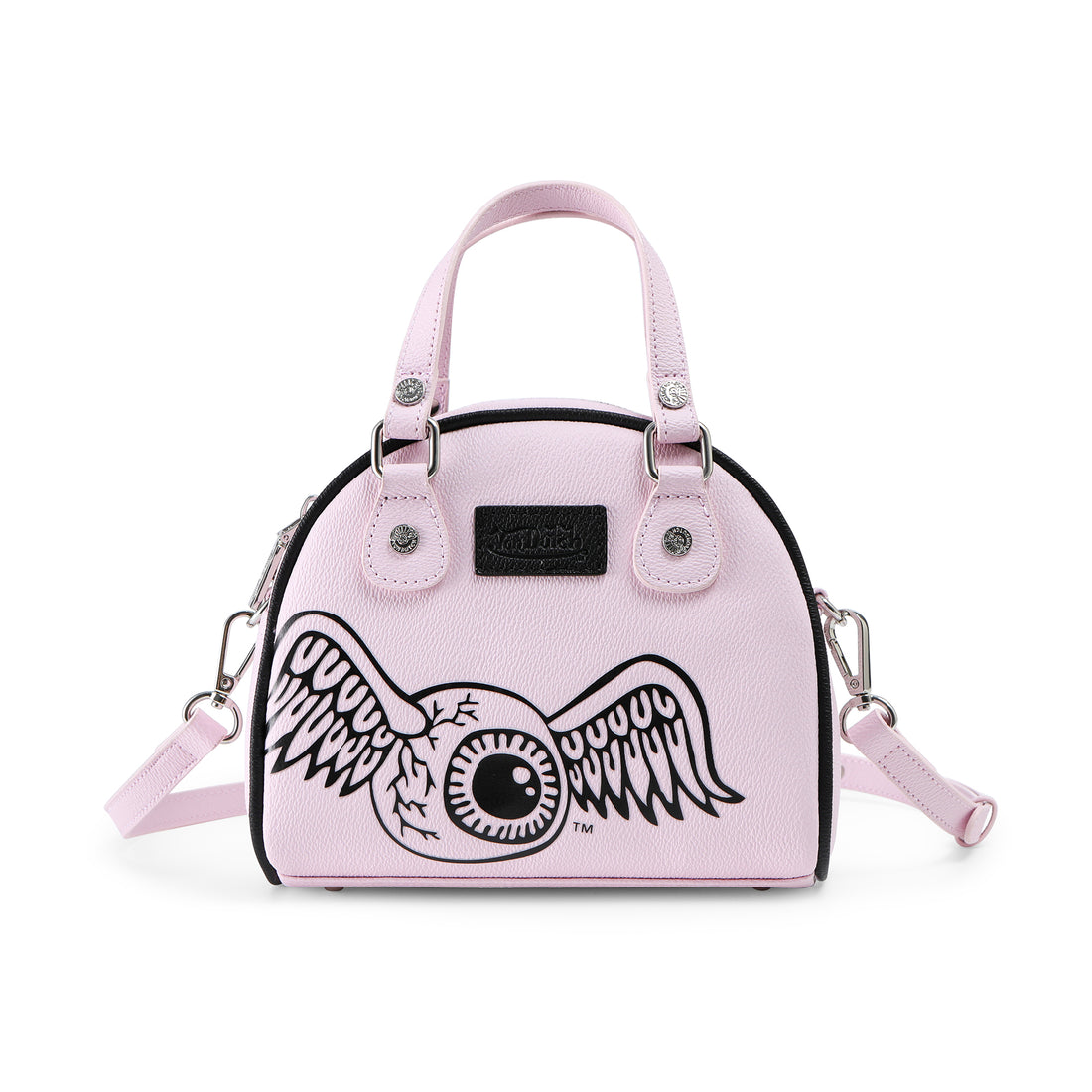 Pink & Black Two-Tone Bowling Bag — image 4