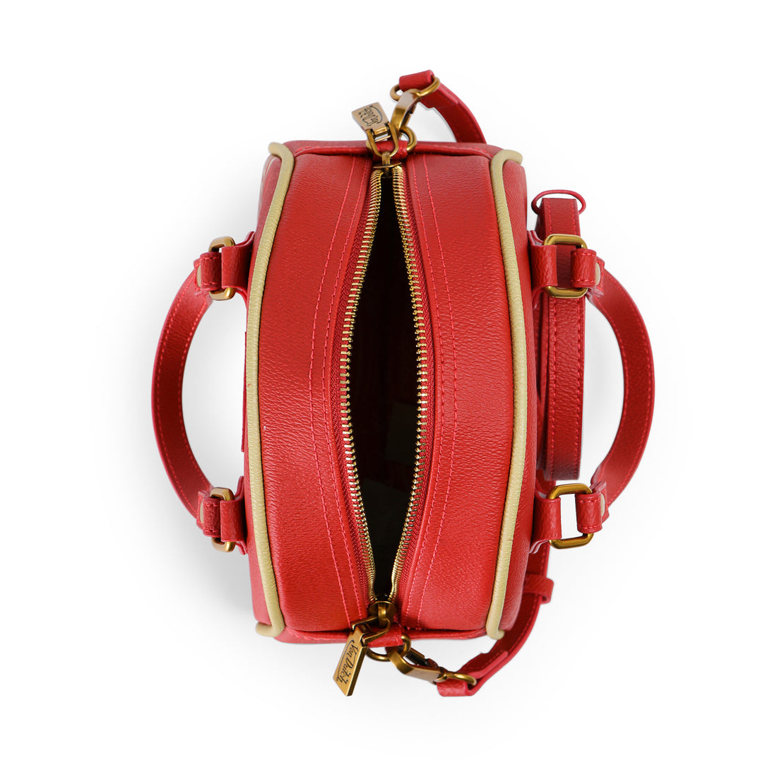 Red & Gold Two-Tone Bowling Bag
