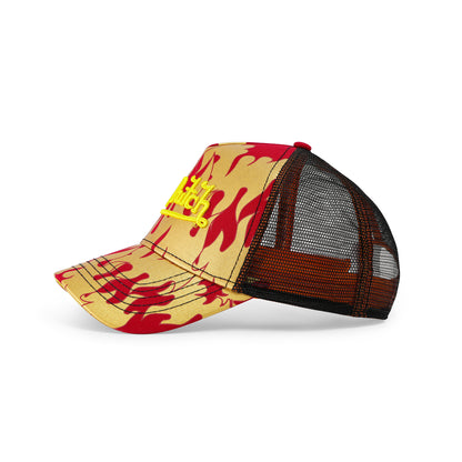 Red Flames Trucker Hat