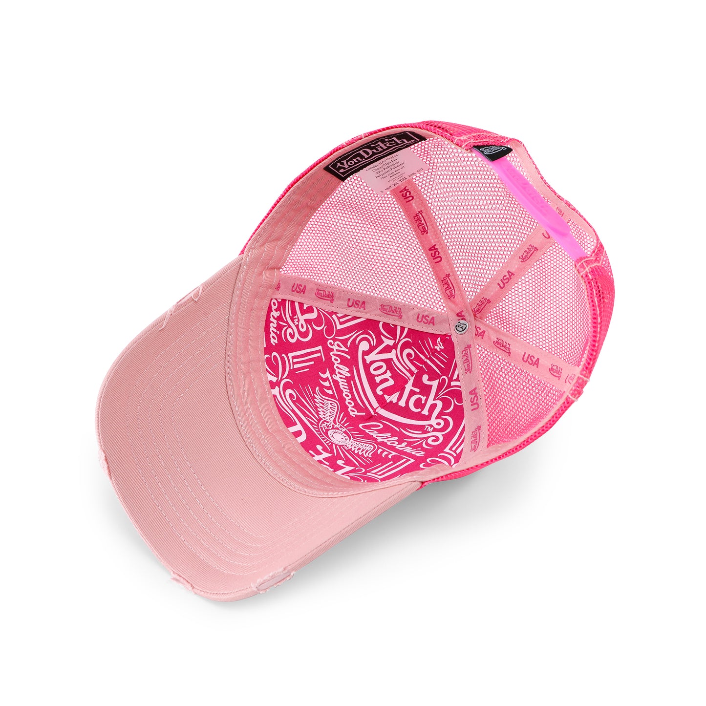 Distressed Dirty Pink Trucker Hat