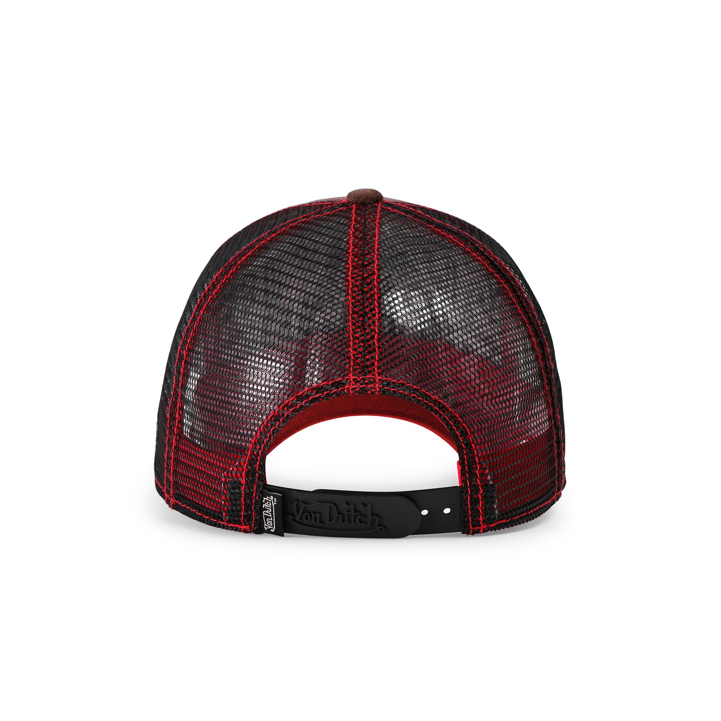 Brown & Red Velvet Trucker Hat