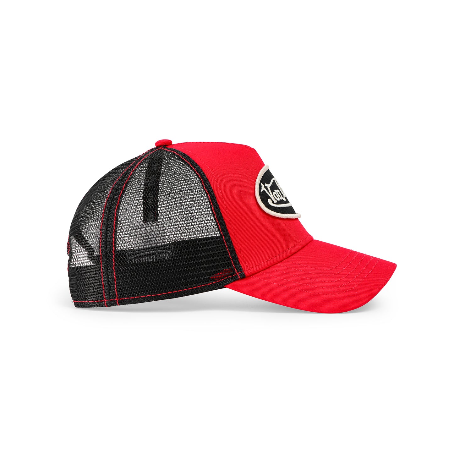 Red, Off-White & Black Trucker Hat