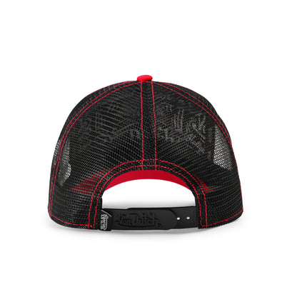 Red, Off-White & Black Trucker Hat
