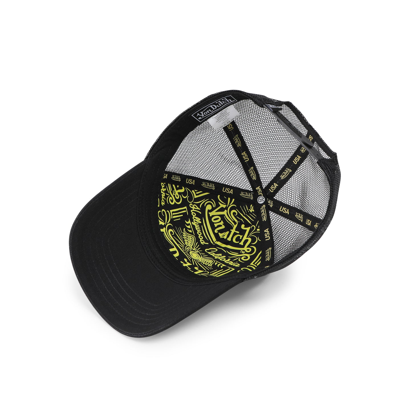 Von Dutch Black Velvet Trucker Hat