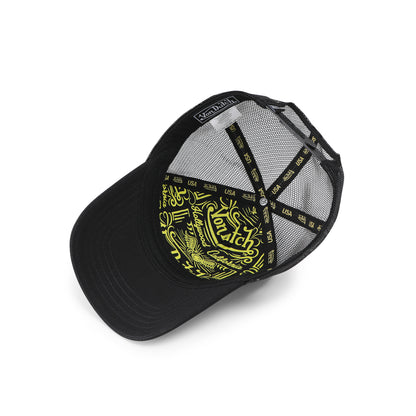 Von Dutch Black Velvet Trucker Hat