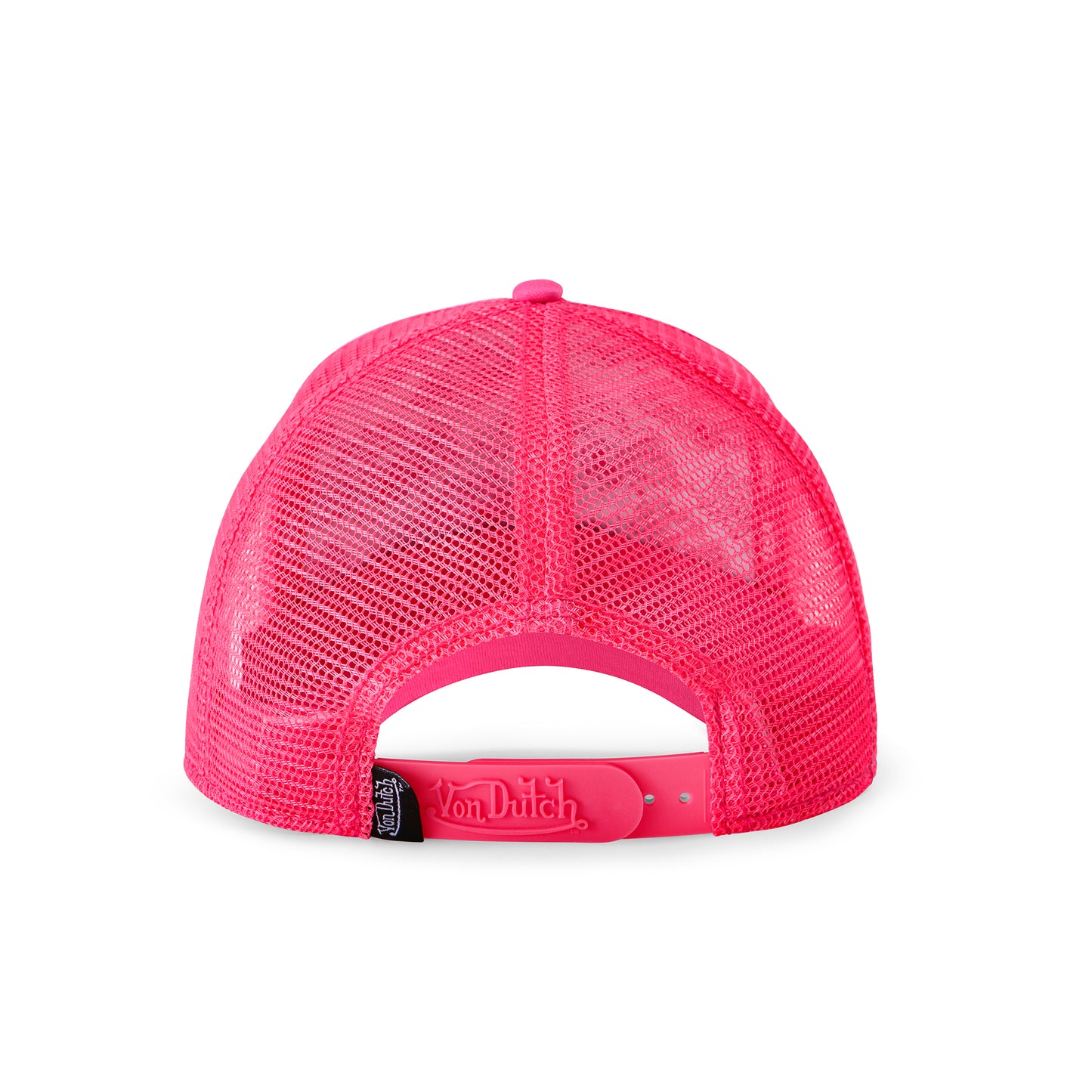 Hot Pink Flying Eyeball Wordmark Trucker Hat