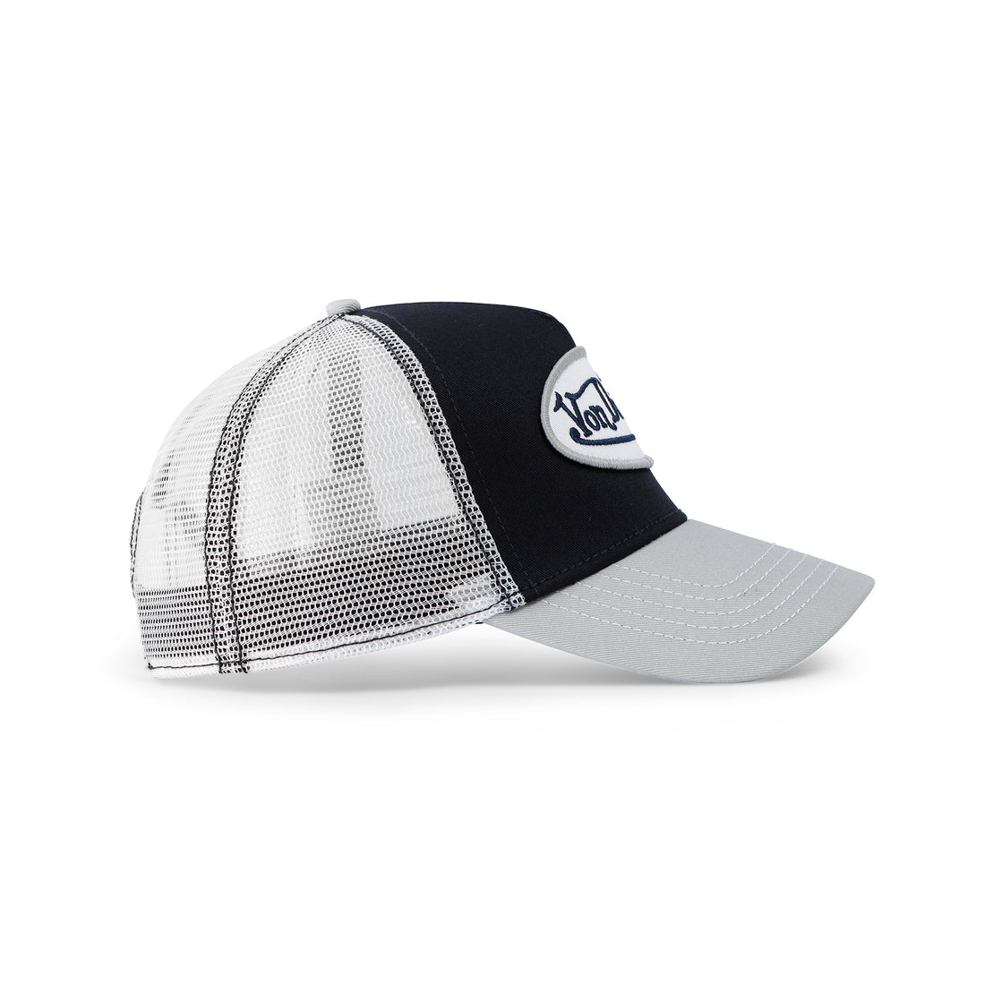 Navy with Silver Trucker Hat