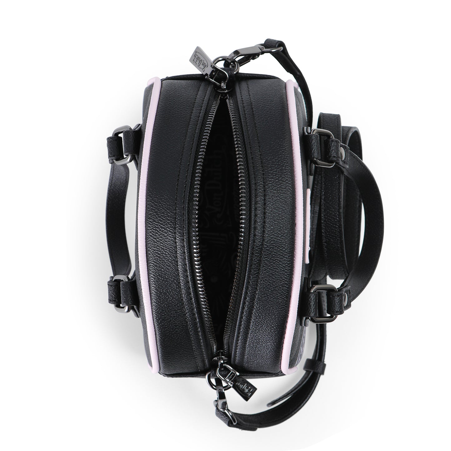 Black & Pink Two-Tone Bowling Bag