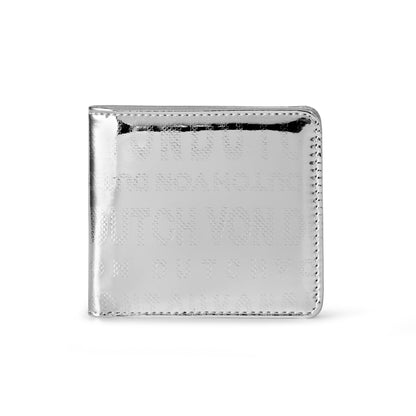 Mirror Logo Bi-fold Wallet - Silver