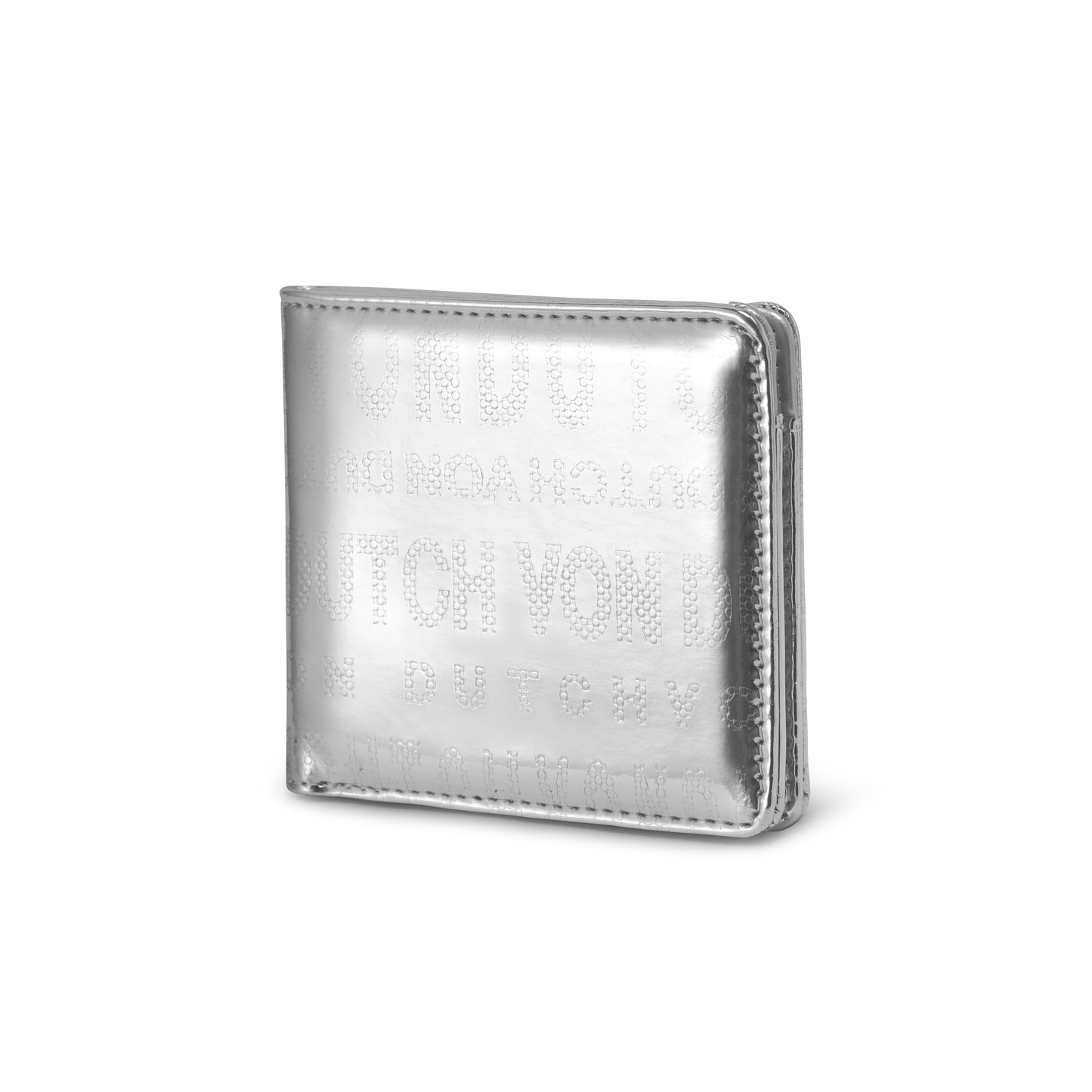 Mirror Logo Bi-fold Wallet - Silver