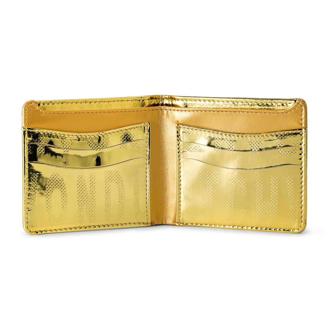 Mirror Logo Bi-fold Wallet - Gold — image 2