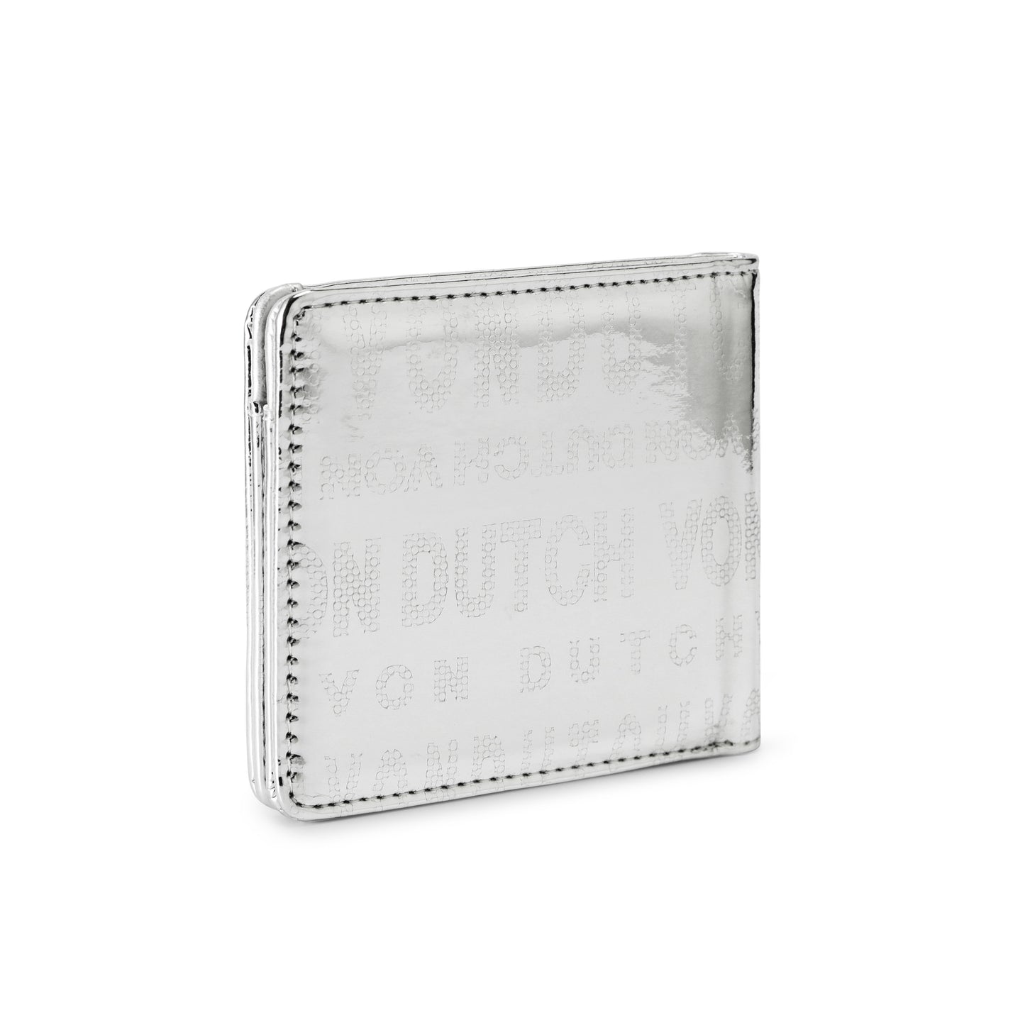 Mirror Logo Bi-fold Wallet - Silver