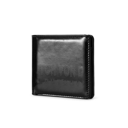 Mirror Logo Bi-fold Wallet - Black