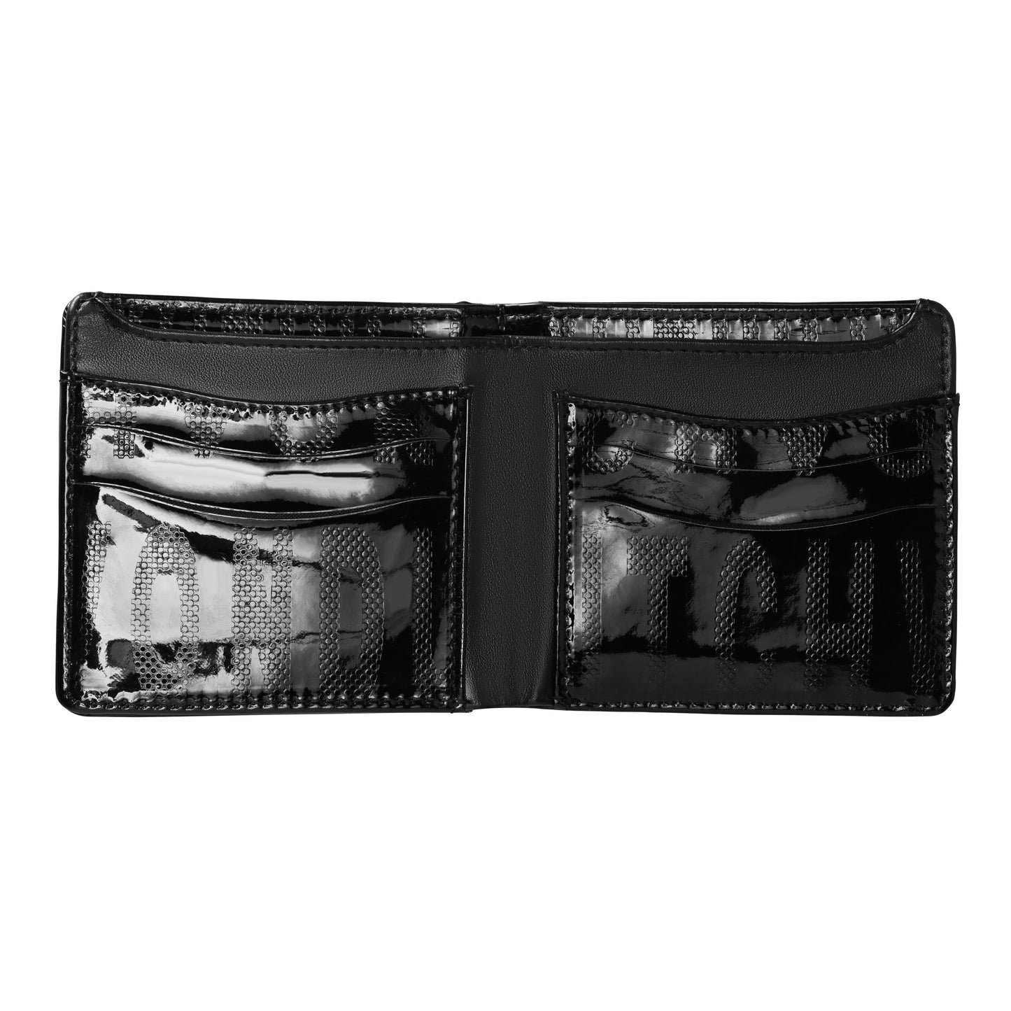 Mirror Logo Bi-fold Wallet - Black