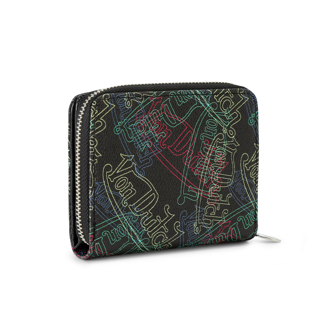 Neon Logos All Over Print Zip-Up Wallet — image 5