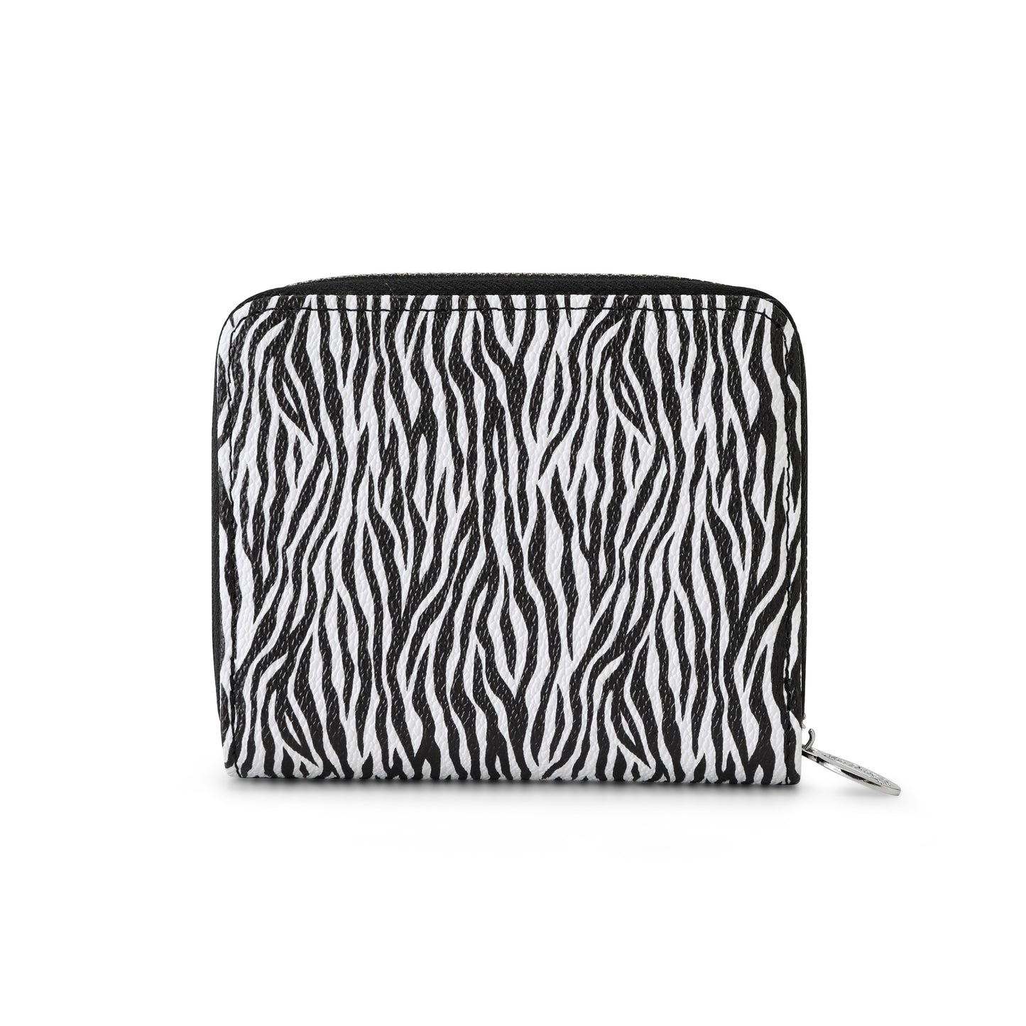 Zebra Print Zip-Up Wallet