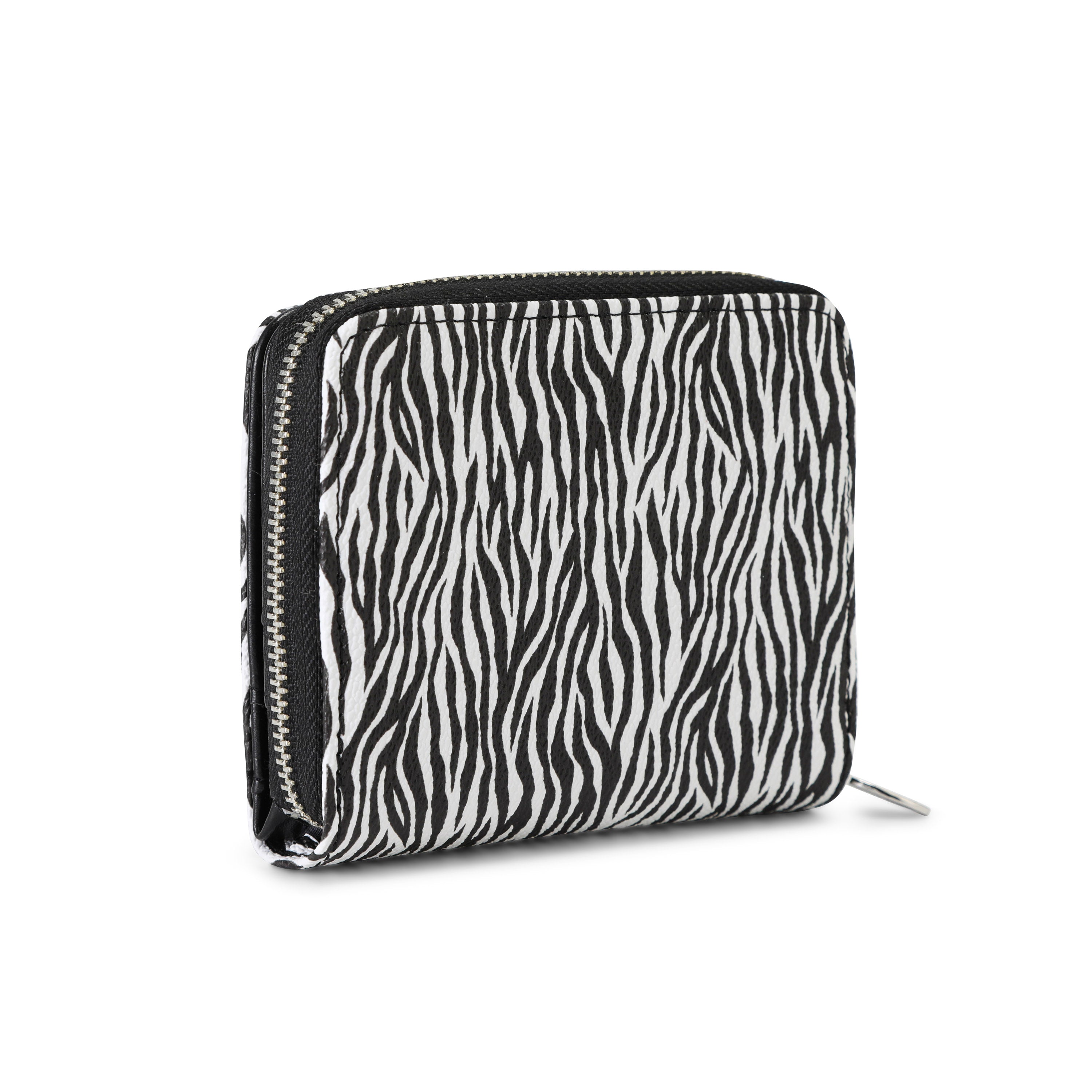 Zebra Print Zip-Up Wallet | Von Dutch