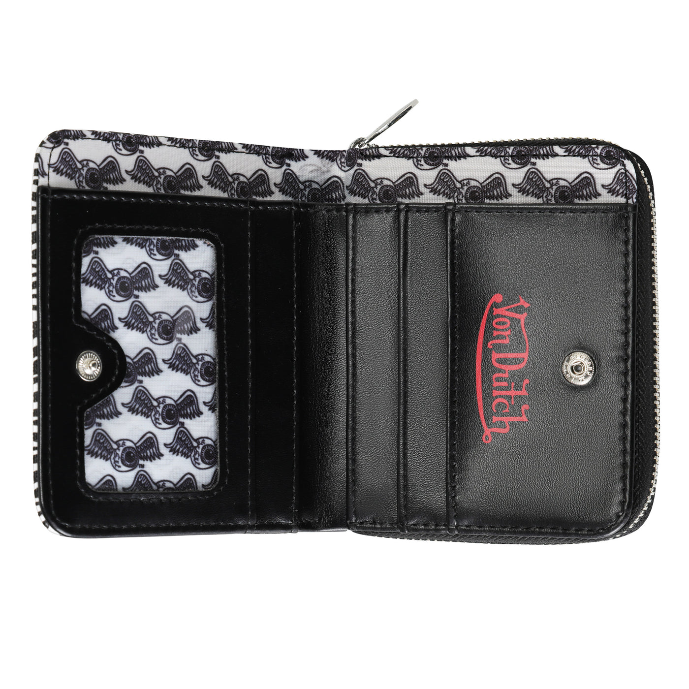 Zebra Print Zip-Up Wallet