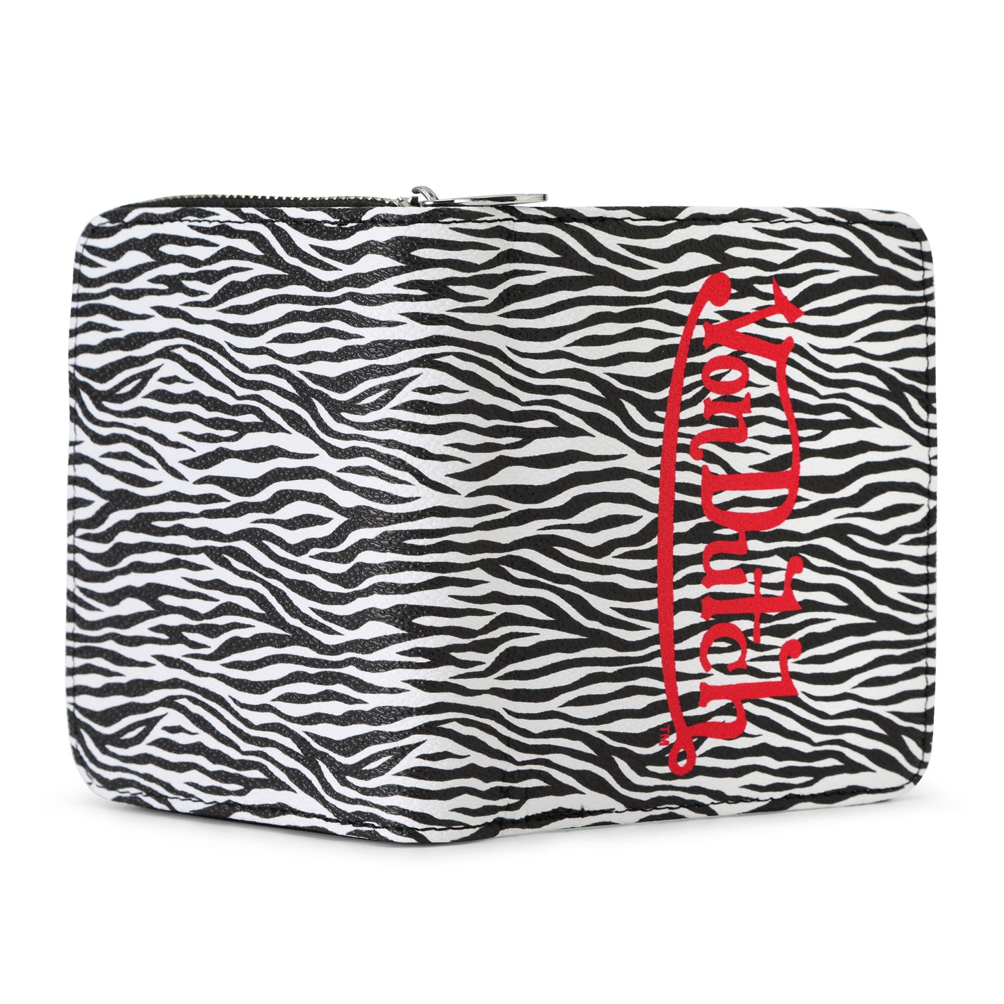 Zebra Print Zip-Up Wallet
