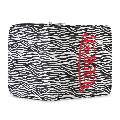 Zebra Print Zip-Up Wallet