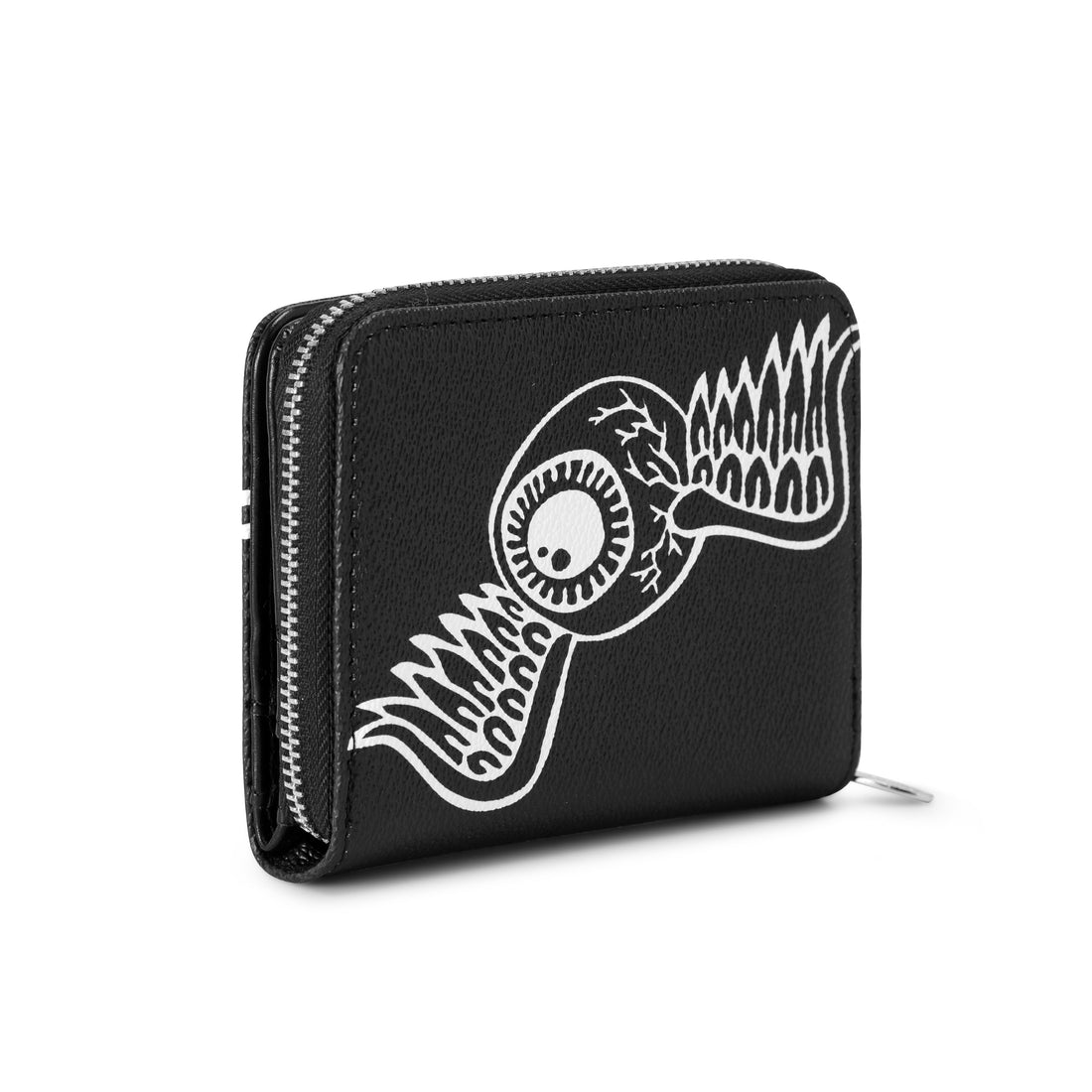Flying Eye Signature Zip-up Wallet - Black