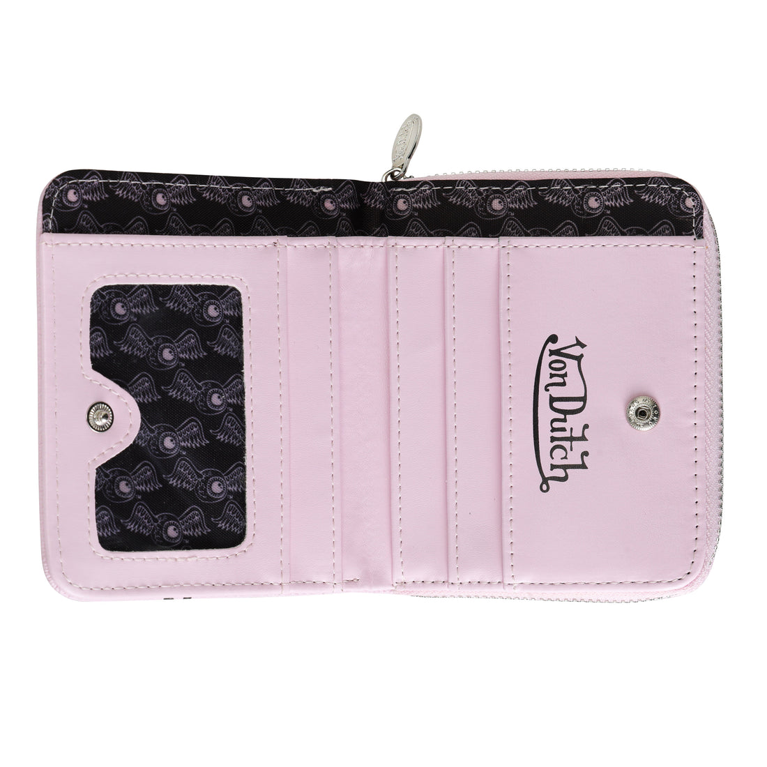Flying Eye Signature Zip-up Wallet - Pink — image 2