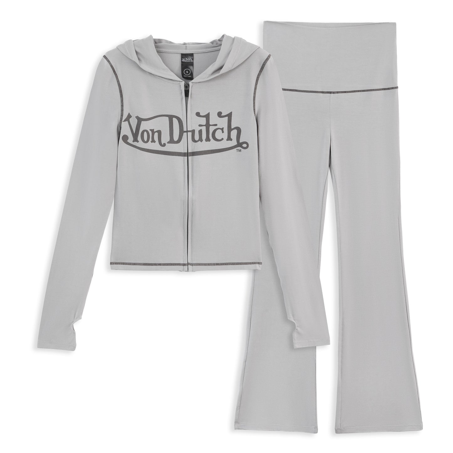 VON DUTCH ROXY TOP - GREY