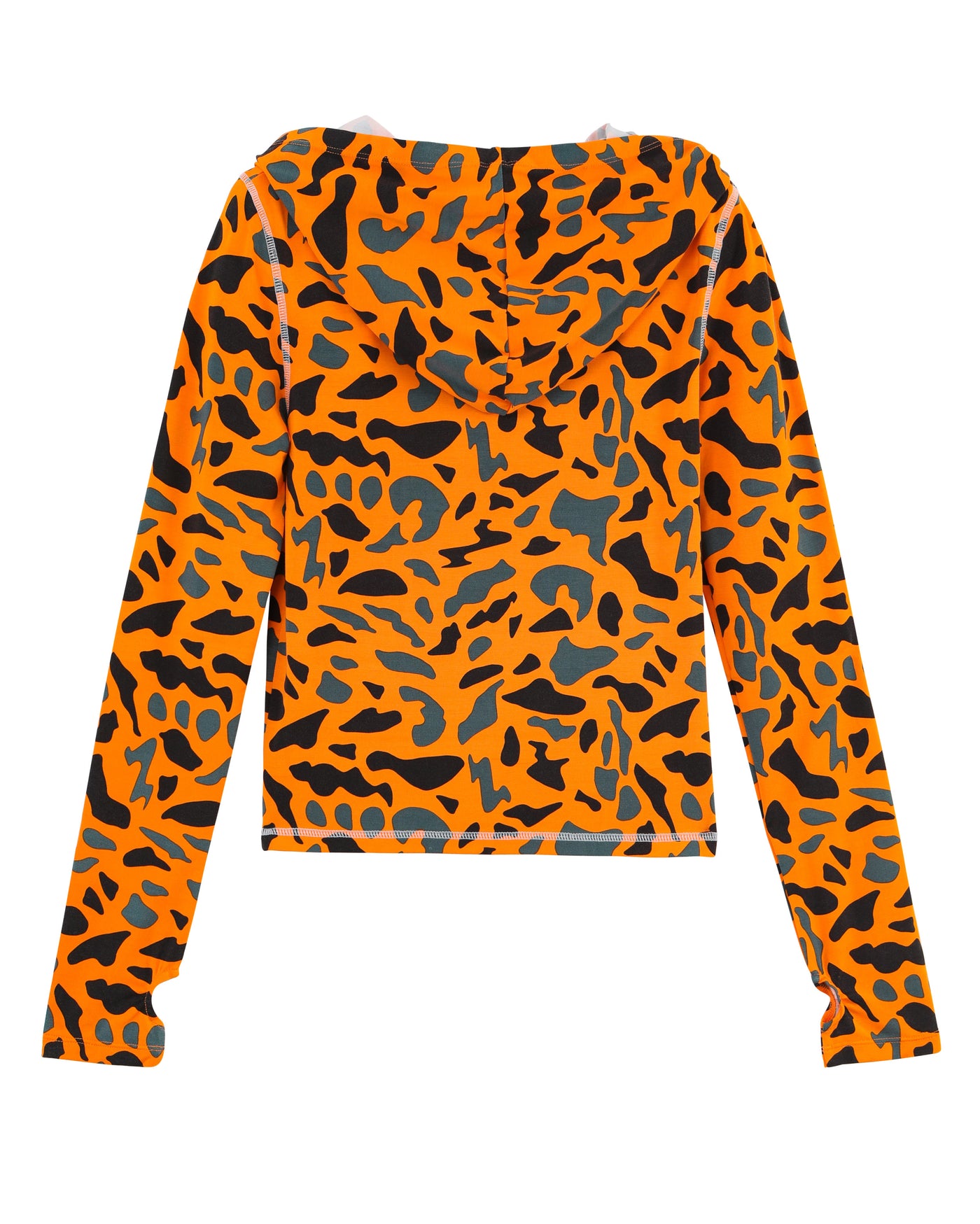 YOGA TOP - ORANGE CAMO