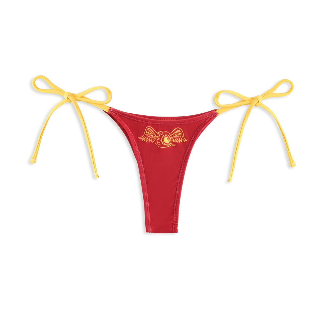 TWO TONE BIKINI BOTTOM - MAROON