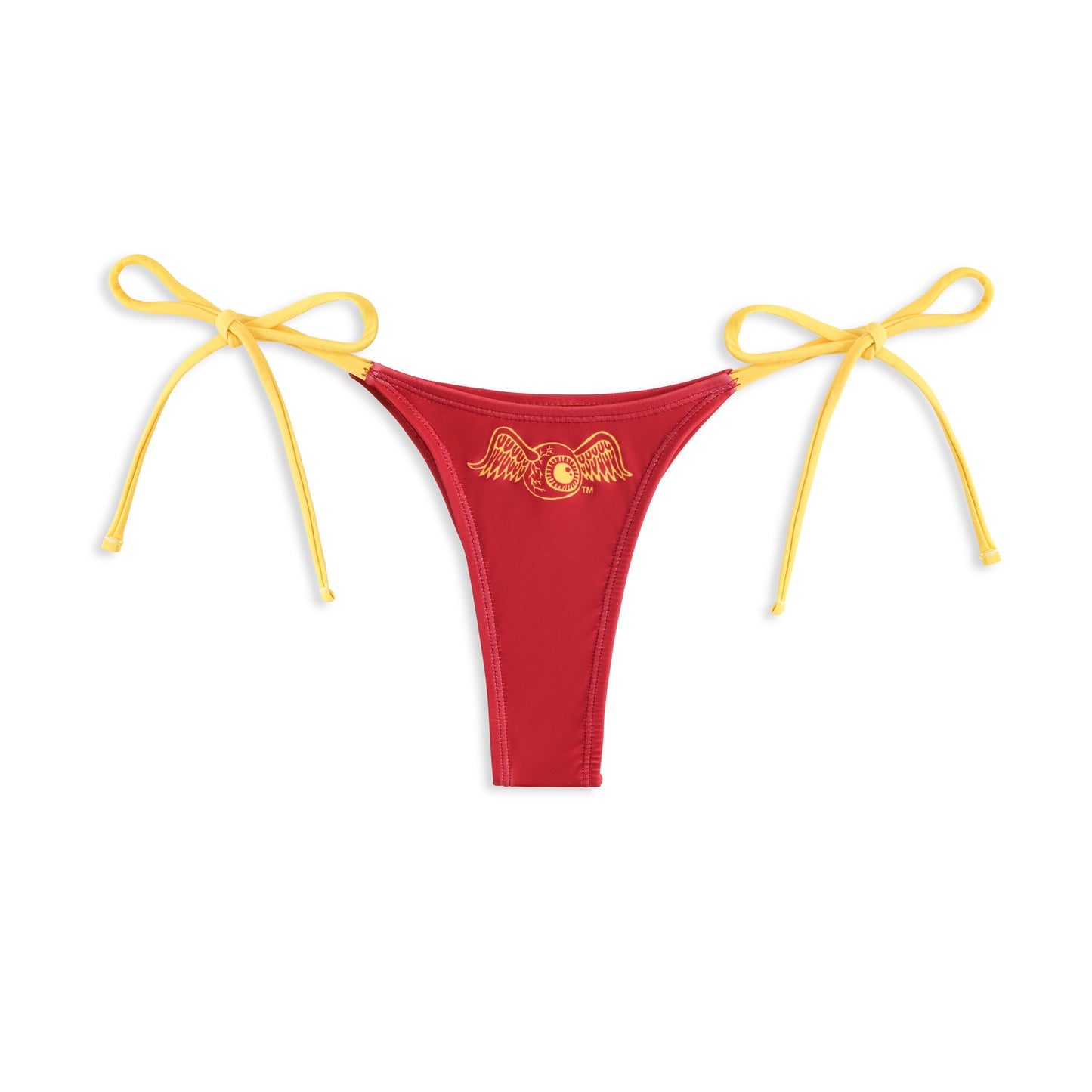 TWO TONE BIKINI BOTTOM - MAROON