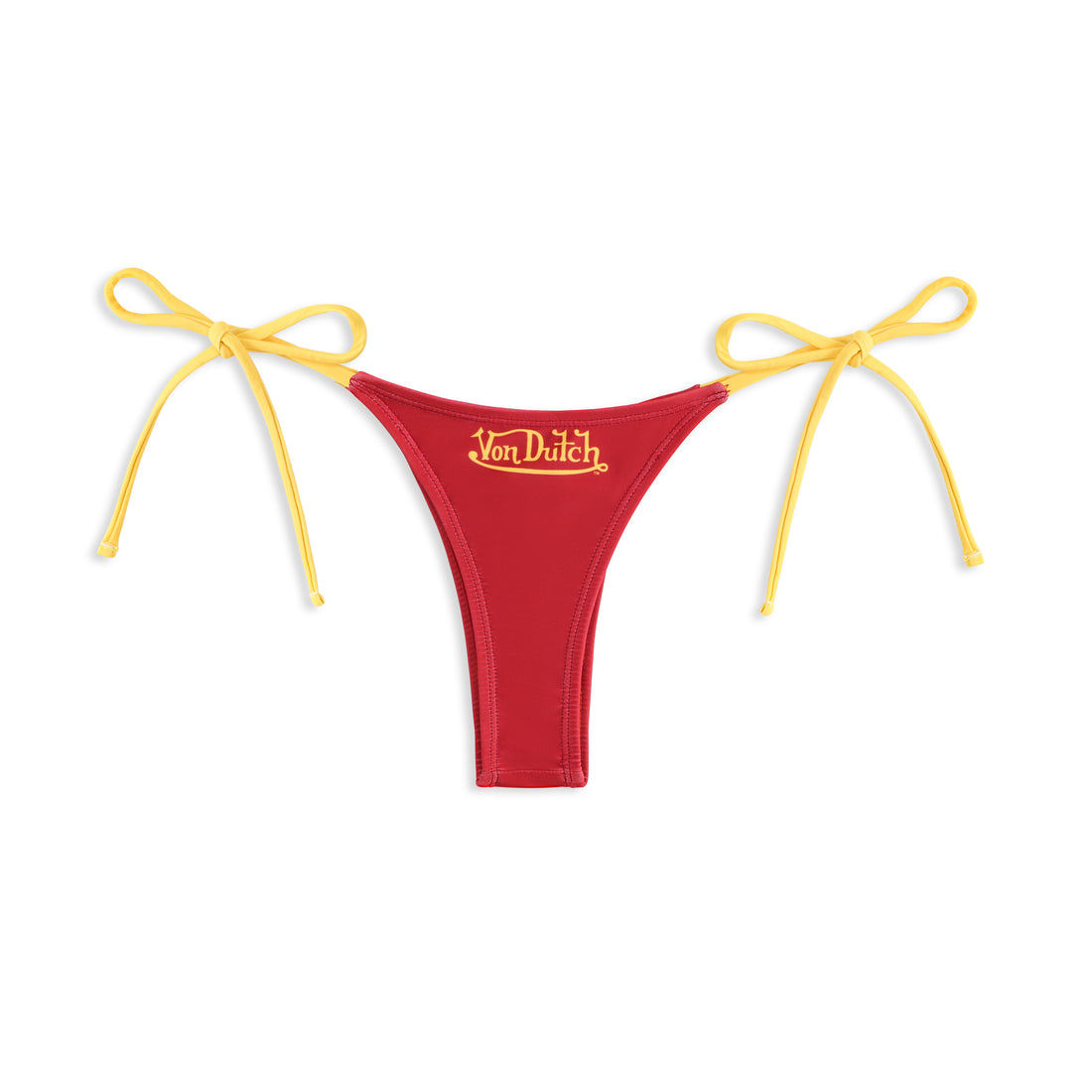 TWO TONE BIKINI BOTTOM - MAROON