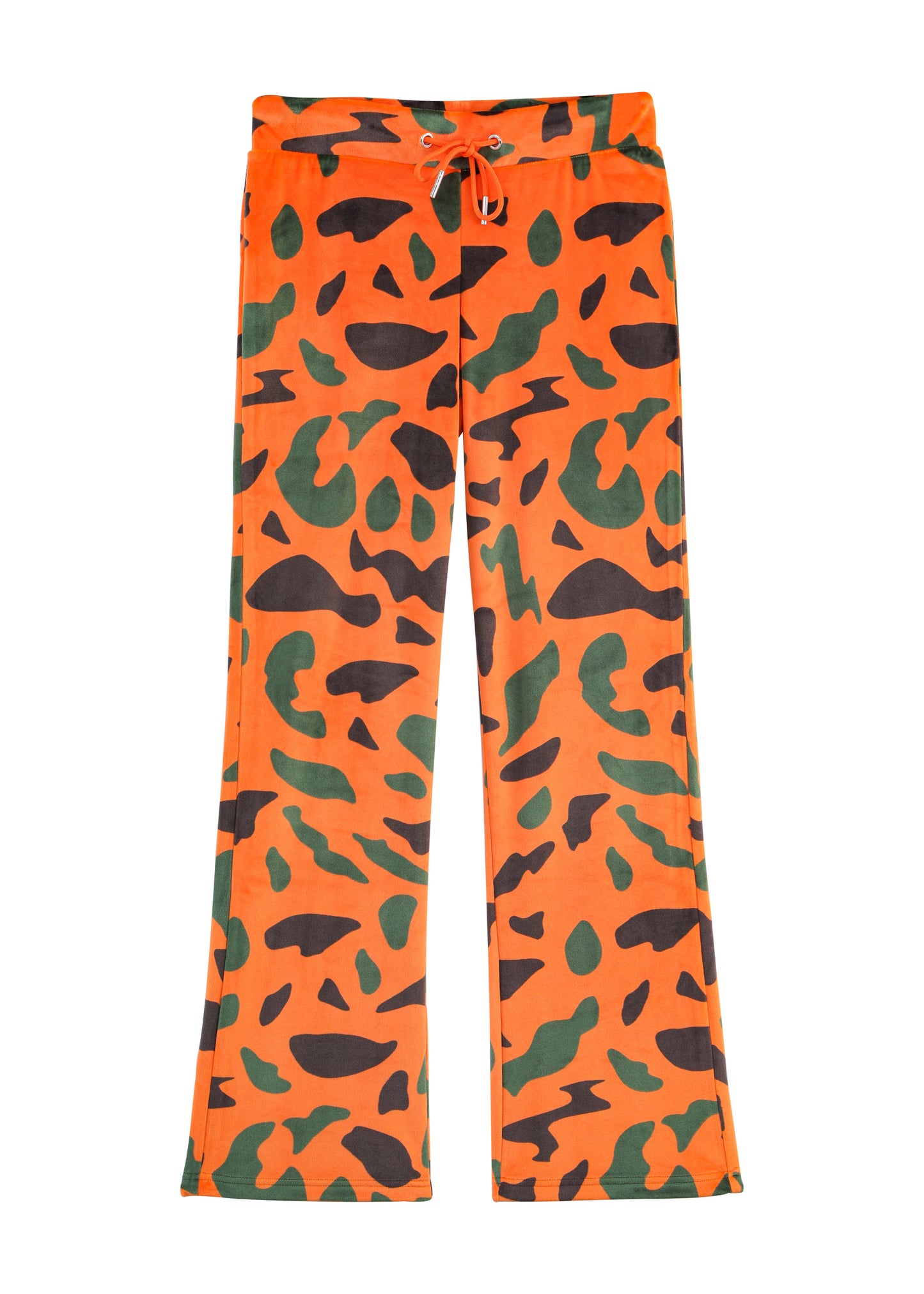 Velour Sweats - Orange Camo